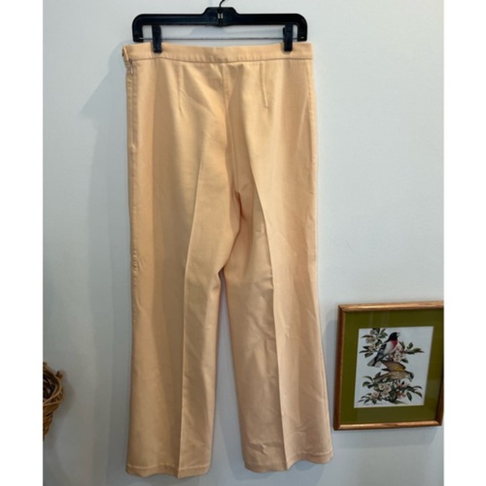 Agnona Peach Wool Trouser Pants Size EU 46 / US 10 Made In Italy Quiet Luxury‎ - Picture 2 of 9